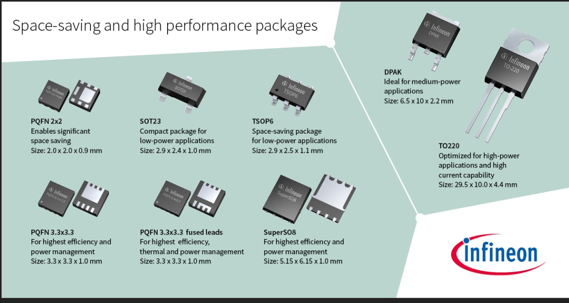 Mosfets For General Purpose Applications Infineon Technologies Mouser